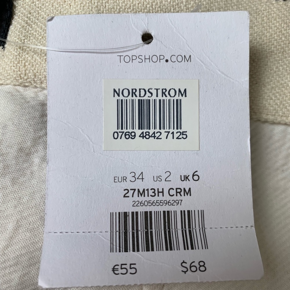 TOPSHOP Petite Blanket Mini Skirt Size 2 - Picture 5 of 8